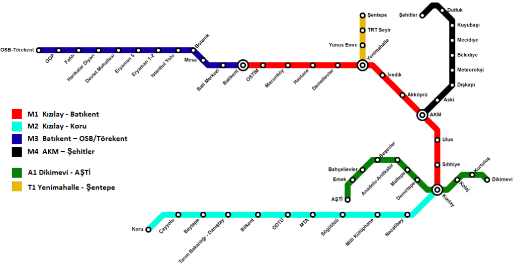 Ankara Metro - Map, lines, stations and tickets | Tour Guide 2023