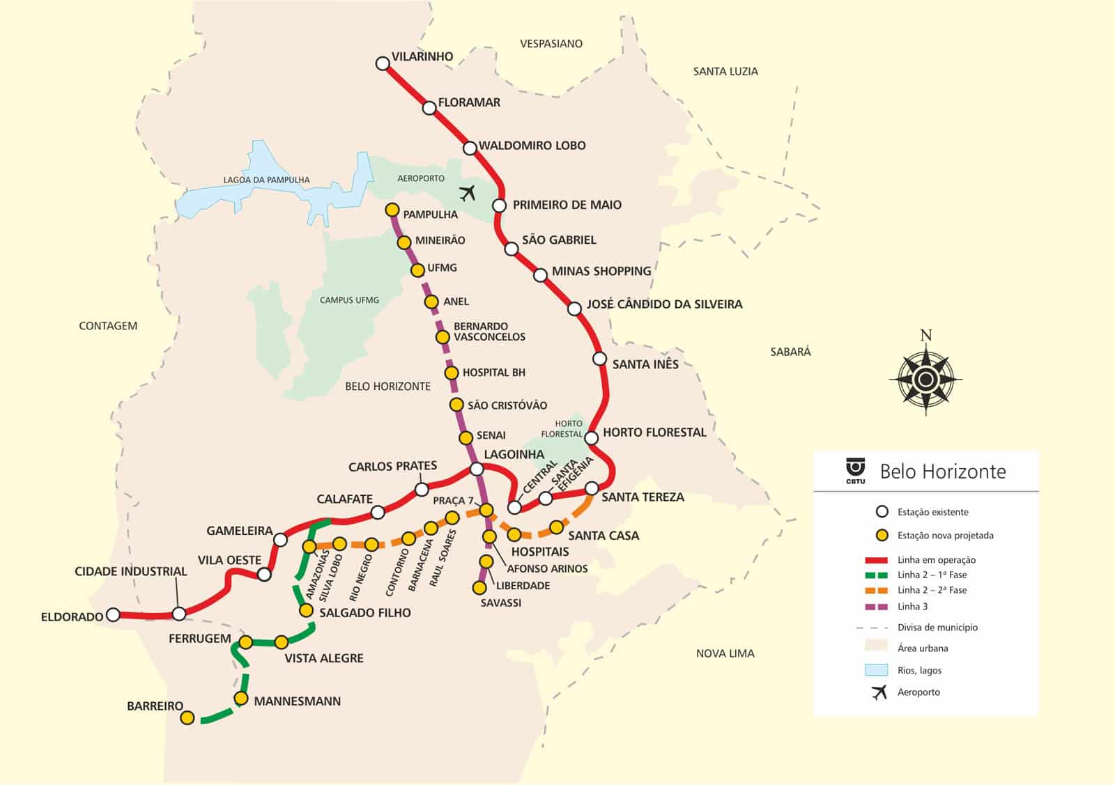 Metro Belo Horizonte - Map, Lines, Stations And Tickets | Tour Guide 2023