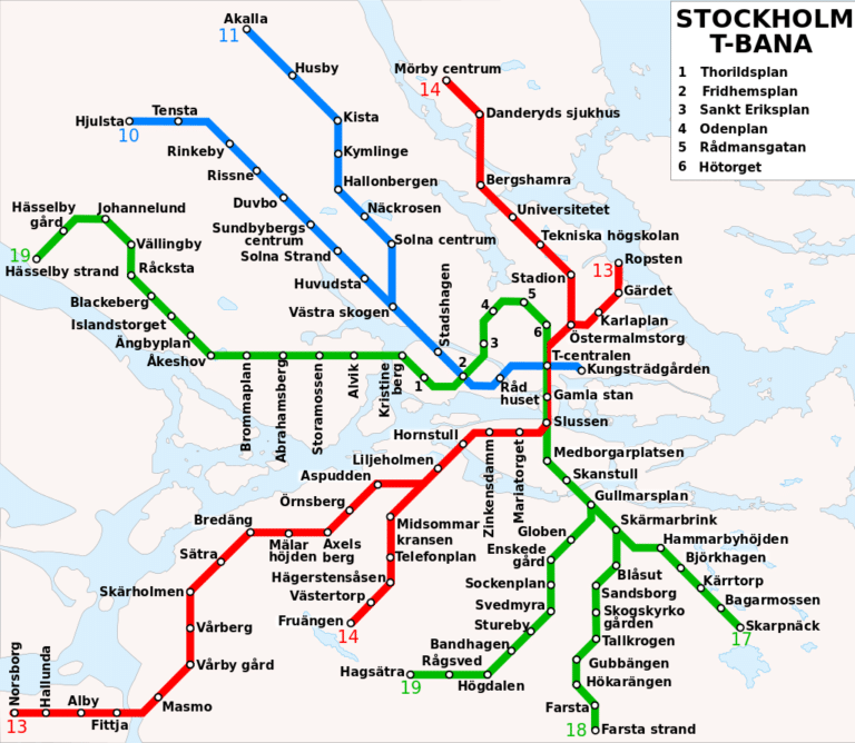 Stockholm Metro Map Lines Stations And Tickets Tour Guide   Stockholm 768x668 