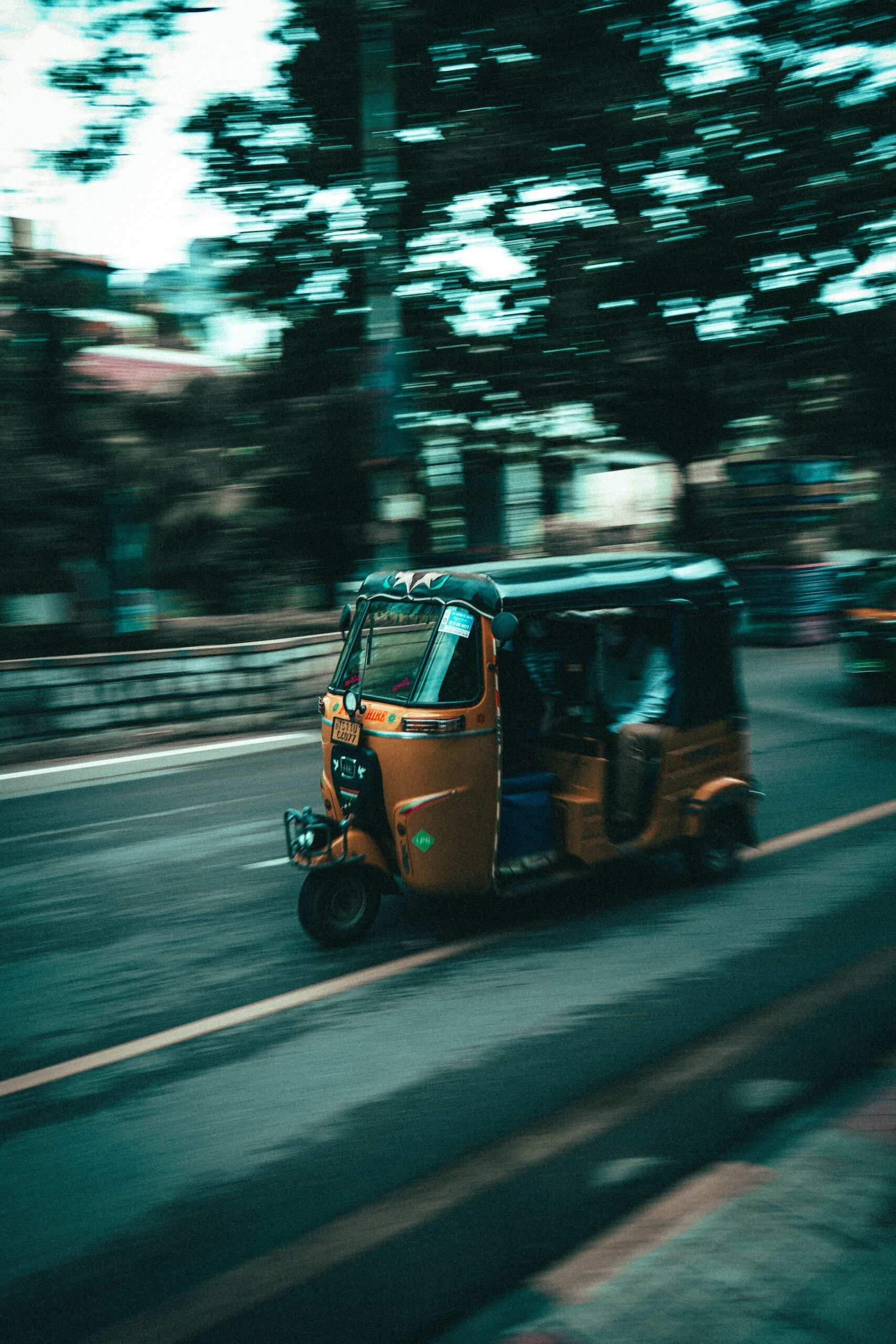Hyderabad auto-rickshaw in the street